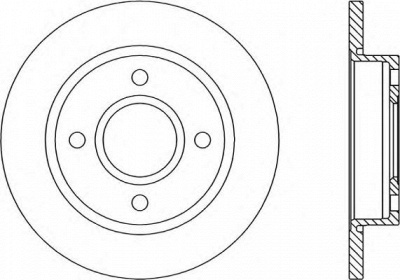 OPEN PARTS bda166010 -  Тормозной диск